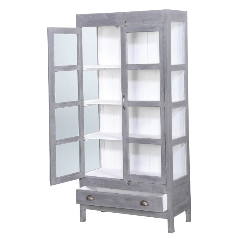 Vitrineskab - 85x40x177 cm