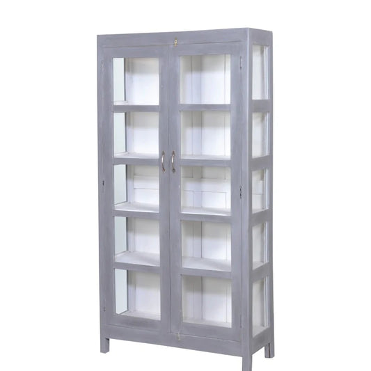Display cabinet 92x38x183 cm - Grey