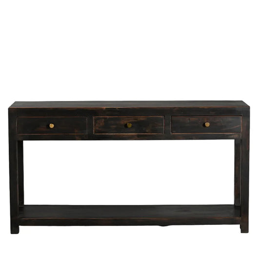 Konsolbord I Sort - 140x35x75 cm