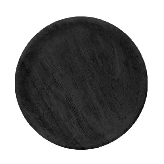 Tallerken Sort Mangotræ - Ø30 cm