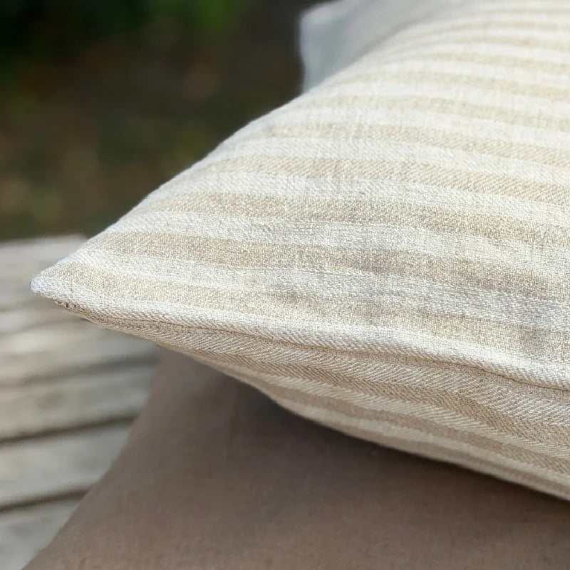 Beige og sand hør 50x50